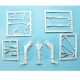 1/48 Panavia Tornado Landing Gear for Revell kits (white metal)