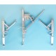 1/48 F-15 Eagle Landing Gear for Great Wall Hobby kits (white metal)