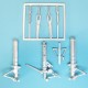 1/48 F-35C Lightning II Landing Gear for Kitty Hawk kits (white metal)