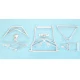 1/48 F4F Wildcat Landing Gear for Tamiya kits (white metal)