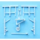 1/48 F4U Corsair Landing Gear for Academy/Minicraft kits (white metal)