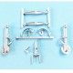 1/48 J 29F Tunnan Landing Gear for Pilot Replicas kits (white metal)