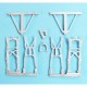 1/48 Petlykov PE-2 Landing Gear for Zvezda kits (white metal)
