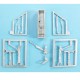 1/48 AMX, AMX-T Landing Gear for Kinetic kits (white metal)