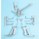 1/48 F/A-18A/B/C/D Hornet Landing Gear for Kinetic kits (white metal)