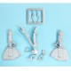 1/48 RF-84F Thunderflash Landing Gear for TanModel kits (white metal)