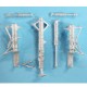 1/48 US/MSMC F-4 Phantom II Landing Gear for Zoukei-Mura kits (white metal)