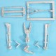 1/48 Super Etendard Landing Gear for Kitty Hawk kits (white metal)