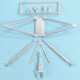 1/48 H-21C Shawnee Landing Gear for Italeri kits (white metal)