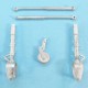 1/48 Macchi C.202 Falgore Landing Gear for Hasegawa/Eduard kits (white metal)