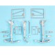 1/48 Su-34 Fullback Landing Gear for Hobby Boss kits (white metal)