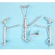 1/48 Su-30MKK Flanker G Landing Gear for Hobby Boss kits (white metal)