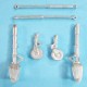 1/48 Macchi C.205 Veltro Landing Gear for Hasegawa/Italeri kits (white metal)