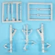 1/48 F-35A Lightning II Landing Gear for Meng Models (white metal)