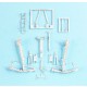 1/48 Sukhoi Su-34 Fullback Landing Gear for Kitty Hawk kits (white metal)