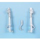 1/48 P-40E Warhawk Landing Gear for Eduard kit (white metal)