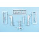 1/48 F-35C Lightning II Landing Gear for Tamiya kit (white metal)