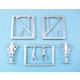 1/48 Westland Sea King HAS.1/5, HU.5  Landing Gear for Airfix kit (white metal)