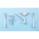 1/48 U-2R Senior Span Landing Gear for Hobby Boss kit (white metal)
