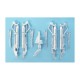 1/72 Heinkel He 177 Landing Gear for Revell kits (white metal)