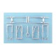 1/72 Lancaster Landing Gear for Revell kits (white metal)