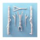 1/72 F-105 Thunderchief Landing Gear for Trumpeter kits (white metal)