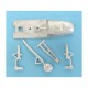 1/72 P-39 Airacobra Landing Gear & Ballast for Academy kits (white metal)