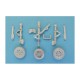 1/72 T-33, P-80, F-80 Shooting Star Landing Gear for Platz/Sword/Heller kits (white metal)