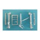 1/72 Russian T-50 PAK-FA Landing Gear for Hobby Boss kits (white metal)