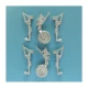 1/72 de Havilland Vampire Landing Gear for Airfix kits (2 sets, white metal)