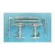 1/72 B-47 Stratofortress Landing Gear for Hasegawa kits (white metal)