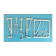 1/72 P-38 Lightning Landing Gear for Academy/RS Models (white metal)