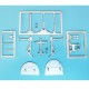 1/72 Vautour Landing Gear for Special Hobby/Azur kits (white metal)