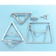 1/72 F4F Widcat Landing Gear for Airfix kits (white metal)