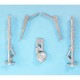 1/72 Fw 190 Landing Gear for Eduard kits (white metal)