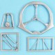 1/72 Bristol Sycamore Landing Gear & Rotor Head (white metal)