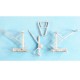 1/72 B-2A Spirit Landing Gear for Modelcollect kits (white metal)