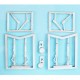 1/72 Fw 190A-5/8,R-2/8,F-8 Landing Gear for Eduard kits (2 sets, white metal)