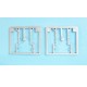 1/72 Spitfire Mk.Ixe/XVI L. Gear (2 sets) for Eduard kits