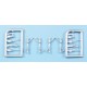 1/72 F6F-3/5 Hellcat Landing Gear, Pitot, Antenna (2 sets) for Hasegawa kit (white metal)