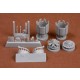 1/72 Fiat G.50/bis Engine & Cowling set for Fly kit