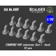 1/35 Comrod VHF Antennas Set #1 Bent #1 (2pcs)