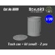 1/35 Trash Can and Lid #Small (2pcs)