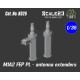 1/35 M1A1/A2 Abrams Antenna Base Extender (2pcs)