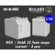 1/35 Soviet NSV / DshK 12.7mm Magazines (4pcs)