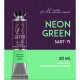 Neon Green (20ml Tube) - Artist Range Smooth Fluor Acrylic Paint