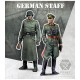 1/48 War Front Series - WWII German Staff: Soldier and Officer (2 resin figures)