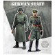 1/72 War Front Series - WWII German Staff: Soldier and Officer (2 resin figures)
