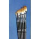 Brush Set (synthetic, flat style) 6pcs