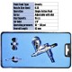 DragonAir Mini Single Action Airbrush 0.3 Sliver